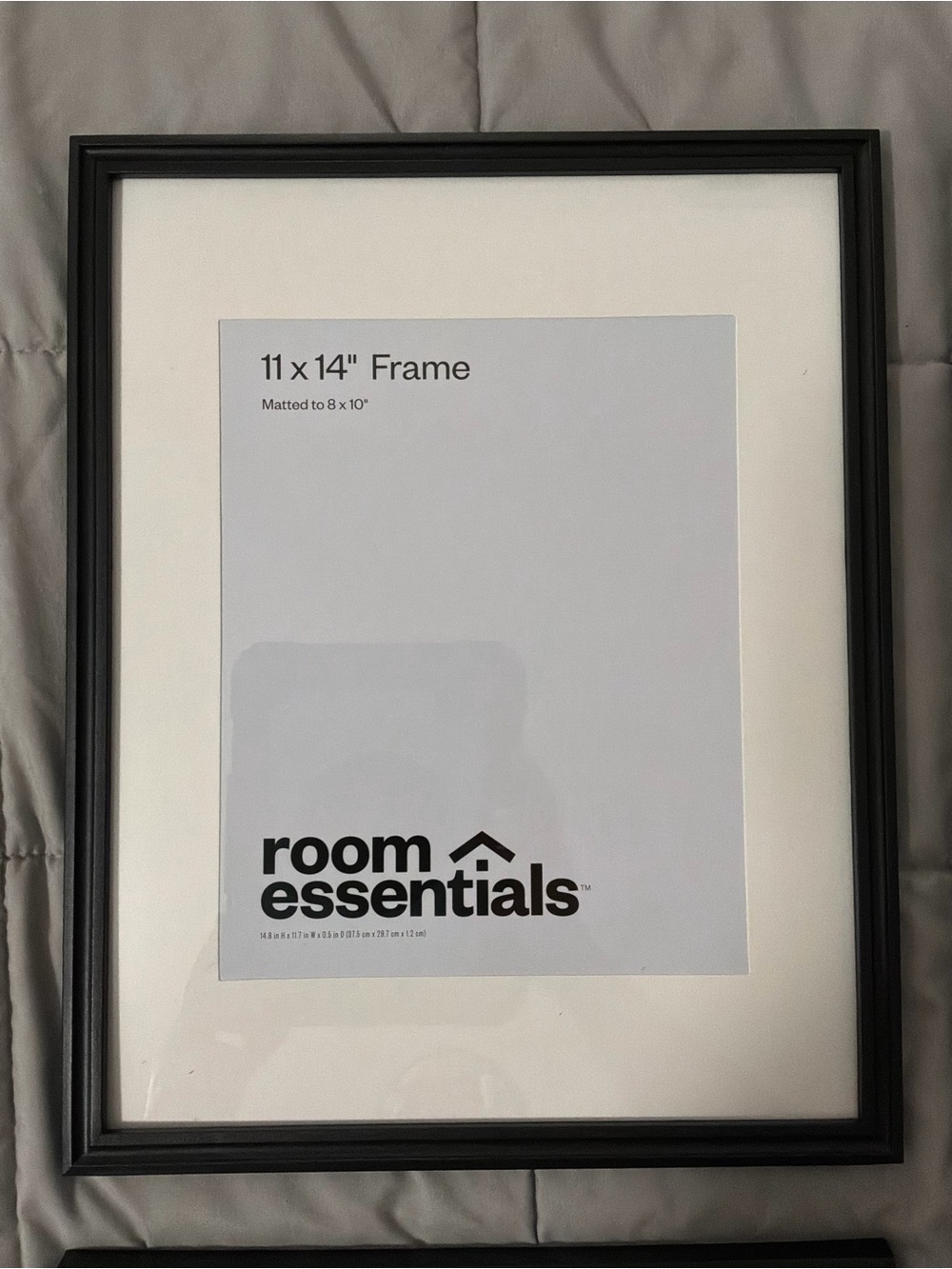 Room Essentials Black Picture Frame Set 11 x 14 Matted to 8 x 10 - 4 Pack Set - Picture 2 of 3